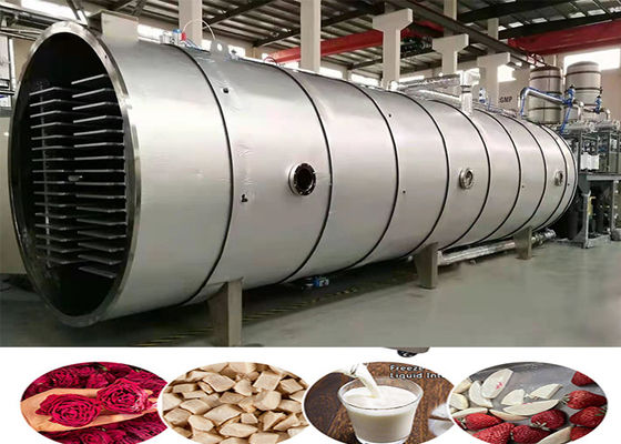 Grote voedingsvacuümvriesdroger PLC-besturing 500 kg/partij