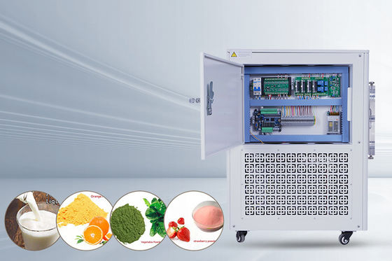Mini-luchtgekoelde, zelfgemaakte vriesdroger 10 kg/batch Elektrische verwarming