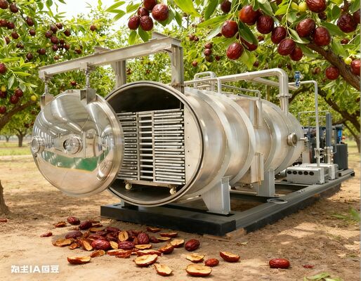 Industriële vriesdroger voor precisiedrogen van hoogwaardige ingrediënten Bulk contractverwerking