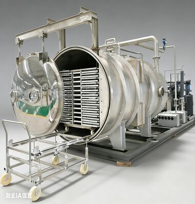 Gebouwd voor farmaceutische en bulkvoedselverwerking | Commerciële vriesdroger 150 kg per batch, roestvrijstalen kamer, nauwkeurige temperatuurregeling en energiebesparende technologie