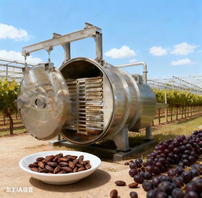 Verminder de arbeidskosten, verhoog de productie. Grootschalige voedselvriezer droogmachine met geautomatiseerde cycli, snelle droogtijden, laag onderhoud en robuust industrieel ontwerp