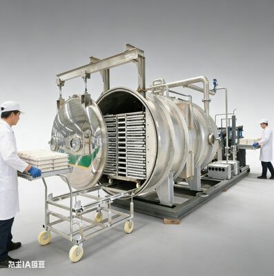 Van de commerciële keuken tot de wereldmarkt. Onze grote capaciteit 200kg vriesdrogers verwerken bulk fruit, kruiden en volle maaltijden terwijl het behoud van 98% voedingsstoffen voor 25 jaar houdbaarheid.