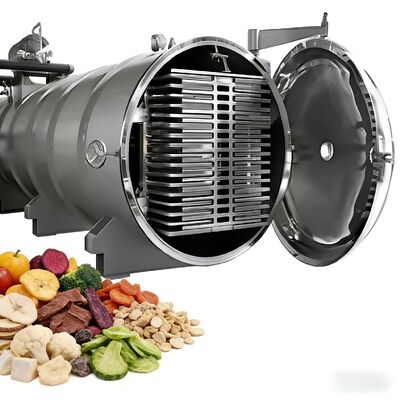 Industriële vriesdroger 220V380V3PH met  of Leybold koelunit en elektrisch verwarmingssysteem voor drogen