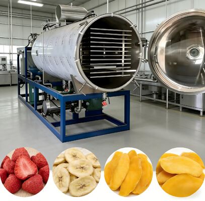 304 roestvrijstalen vriesdroger met waterkoelsysteem, ideaal voor laboratorium- en industriële toepassingen