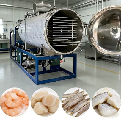 PLC-gestuurd vacuümvriesdroogmachine met droogtijd van 20 tot 24 uur, ontworpen voor vriesdroogprocessen