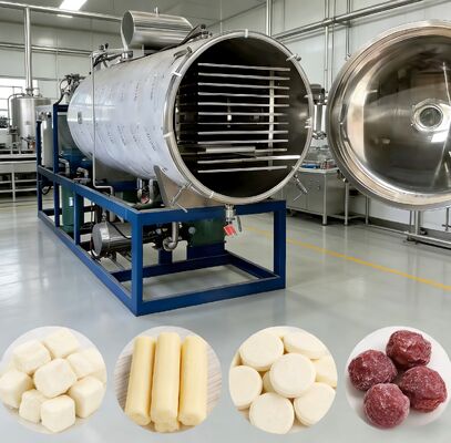 PLC-besturingssysteem Industriële vriesdroger Temperatuurbereik Min 50 Celsius Tot Plus 80 Celsius Meerdere veiligheidssystemen die de werking garanderen