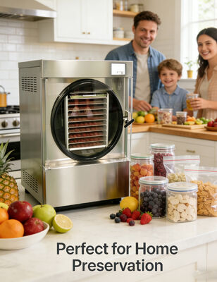 SUS304 Roestvrij Staal Home Vriezer Droger Machine met LCD Display Perfect voor het Drogen en Vers Houden van Voedsel