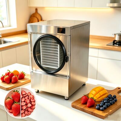 Danfoss Compressor Vriesdroger voor thuisgebruik met een capaciteit van 20 tot 25 kg en 24 tot 30 uur Vriesdroge cyclusapparatuur voor thuisgebruik