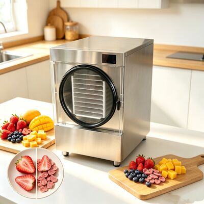 220V 1PH 50 60HZ Vriesdroger voor thuis gebruik 215kg Capaciteit Geluidsniveau 50dB Gebruikersvriendelijke Vriesdroger voor voedsel