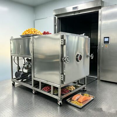 Kamergrootte 1800 1700 1300 mm Groentenvriesdroger met een batchcapaciteit van 100 kg, afgestemd op groentendrogingsoplossingen