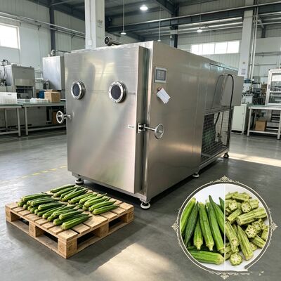 Luchtkoeling Groentenvriesdroger met PLC-besturingssysteem dat zorgt voor het vriesdrogen van gedroogde groenten met minimale verwerkingstijd