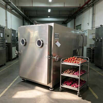 Elektrische verwarming Silicium Groentevriezer Kamer Grootte 1800 1700 1300mm Algemene grootte 3800 1700 2000mm Ontworpen voor vriesdrogen